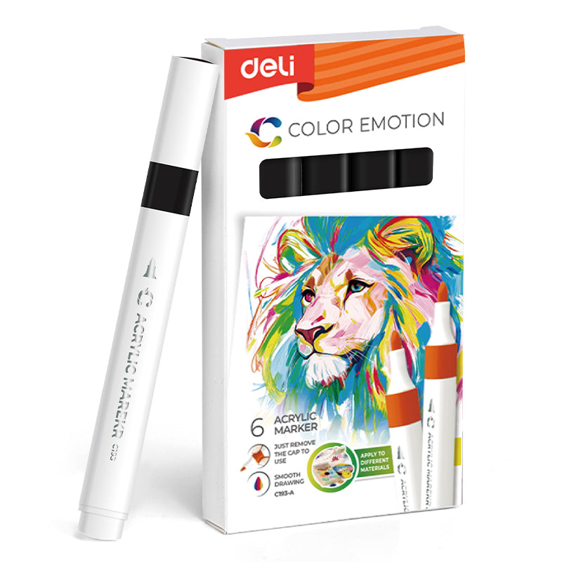 MARKER ACRILIC NEGRU COLOR EMOTION DELI MARKER ACRILIC NEGRU COLOR EMOTION DELI